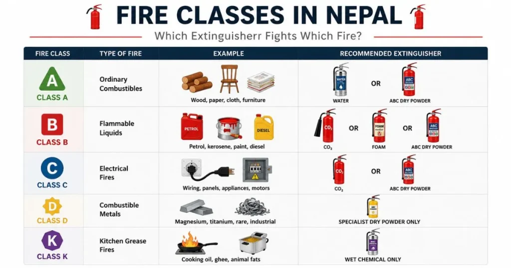 fire classes in nepal