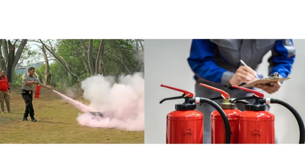 portable fire extinguisher uses