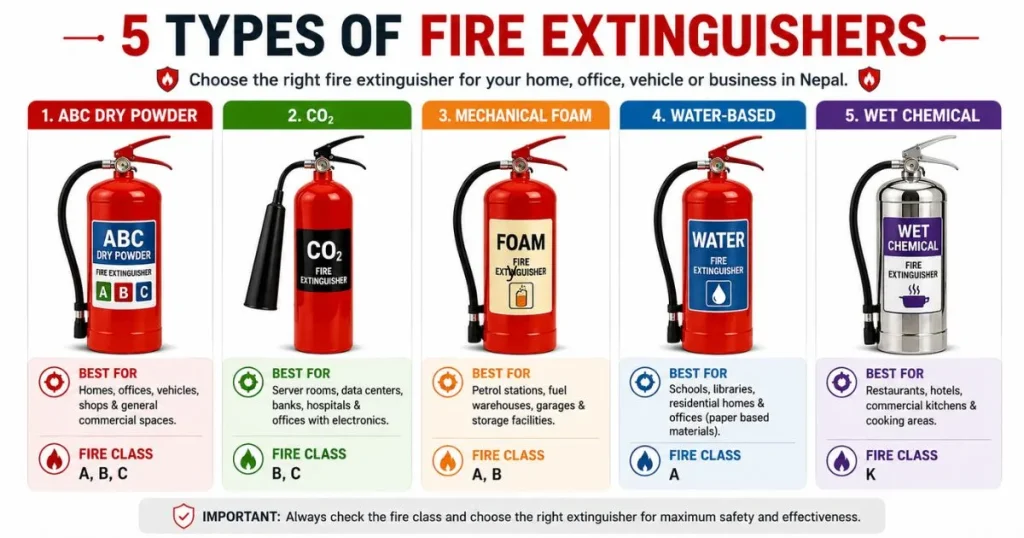types-of-fire-extinguisher-in-nepal
