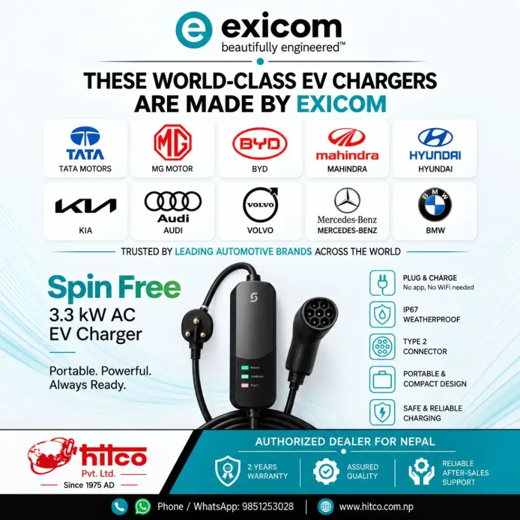 Exicom 3.3 kW EV Charger Nepal